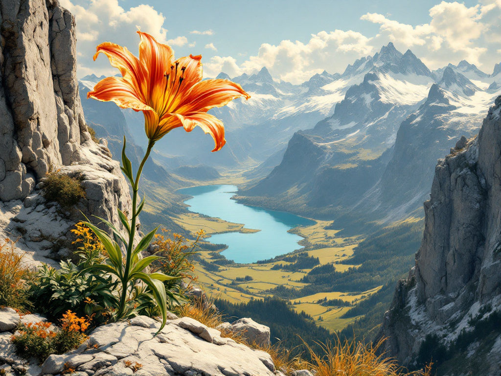 A tiger lily in the alps – MI