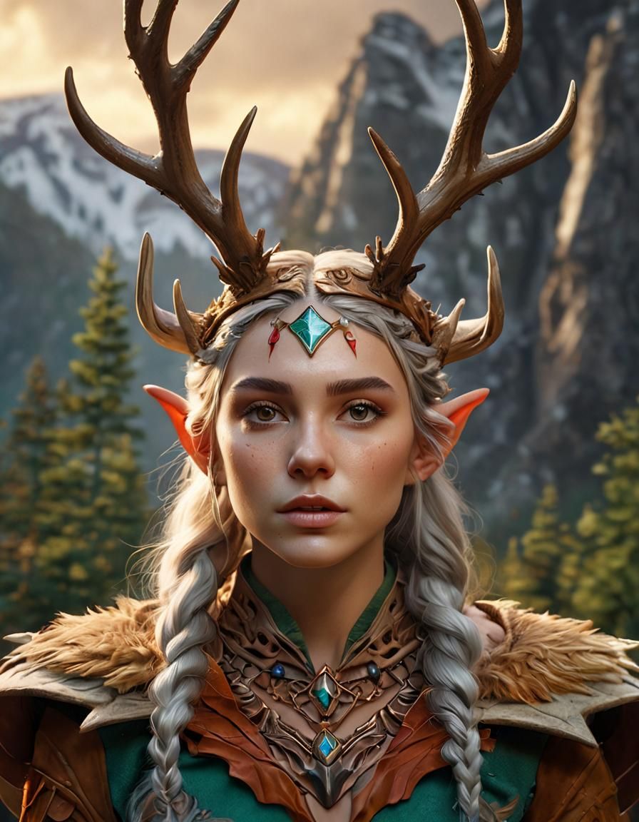 woodland elf  by @AdamVan