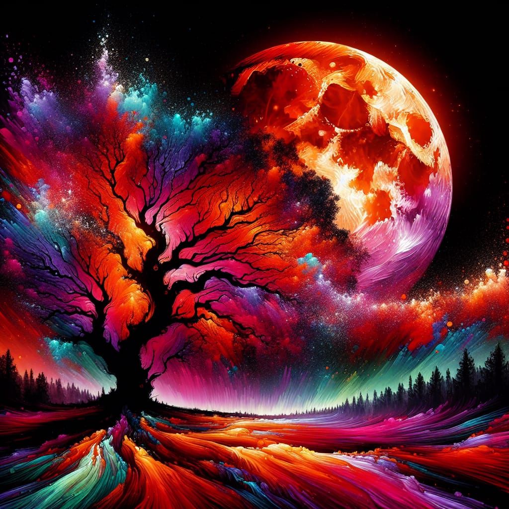 MY RED MOON INSPIRED BY Xamosila @Xamosila 4