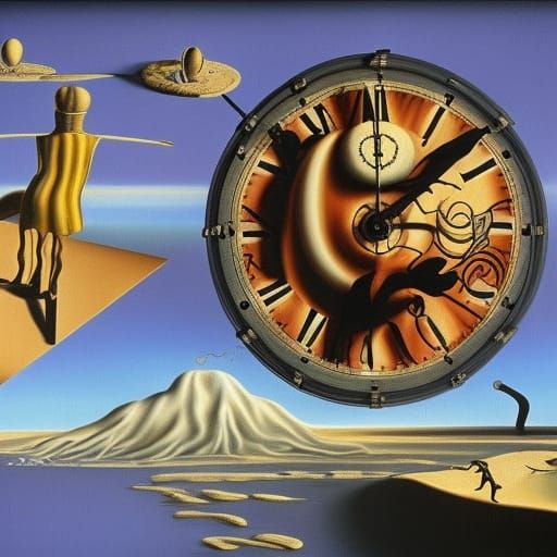 Surrealistic soft clocks - AI Generated Artwork - NightCafe Creator