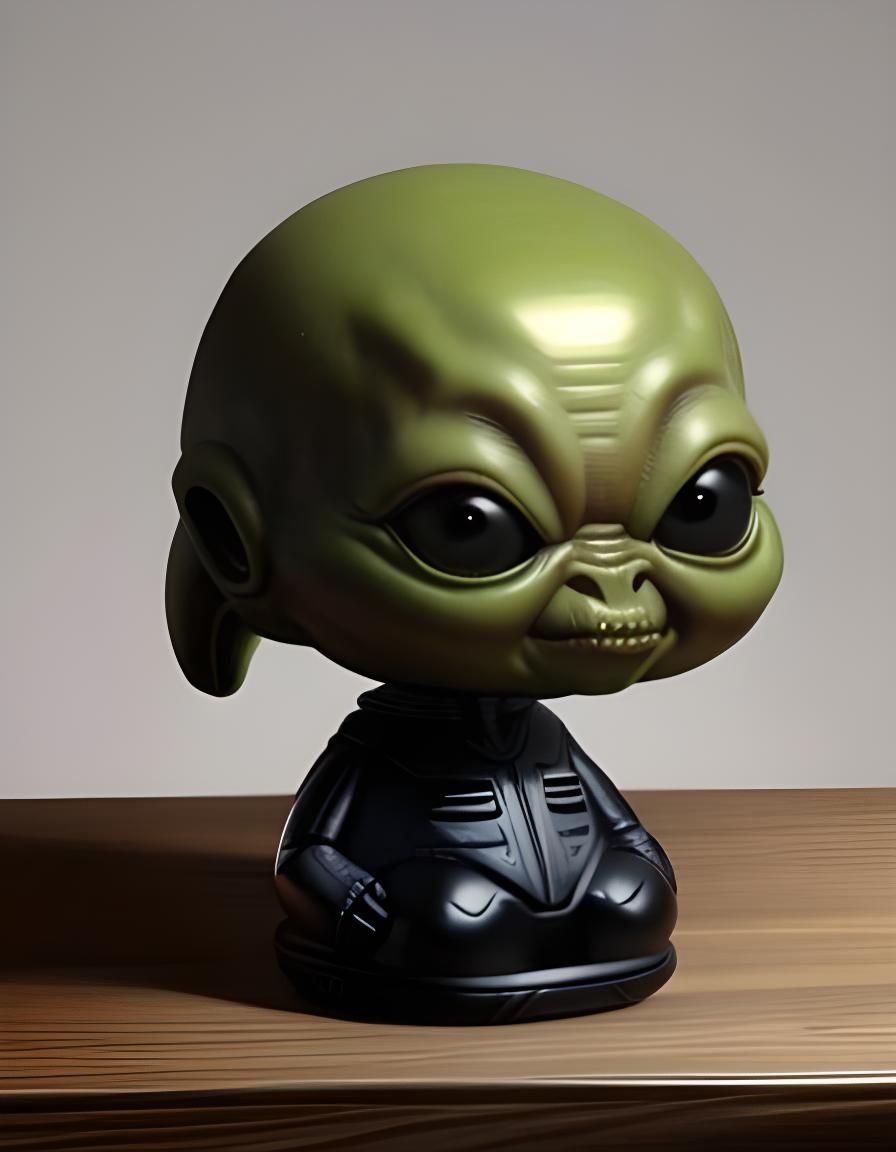 Alien bobblehead - AI Generated Artwork - NightCafe Creator