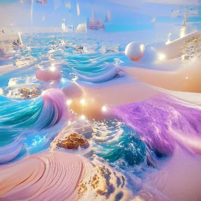 waves in the celestial sea of individuality, ethereal astral...