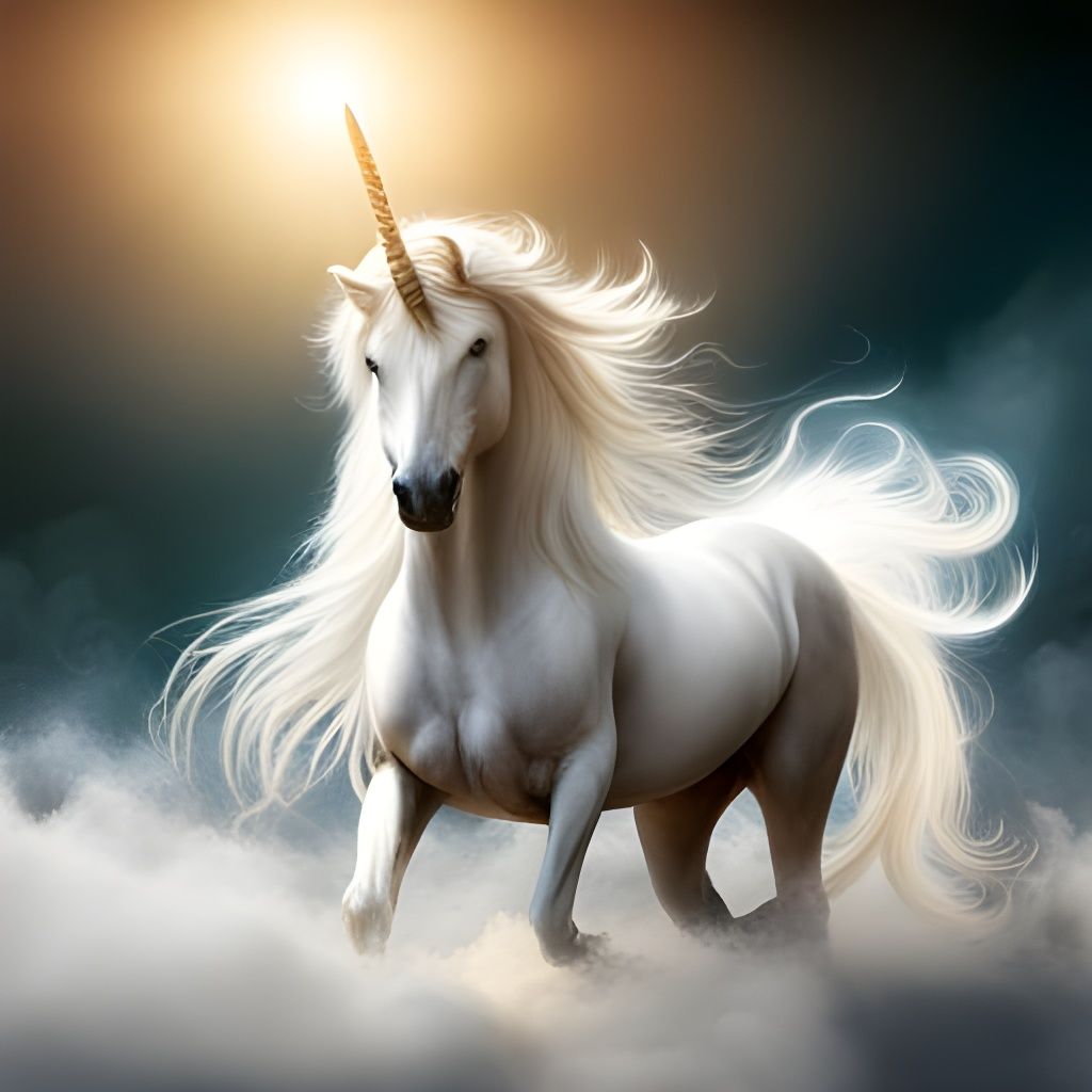 Ethereal Unicorn  by @Mnemomeon