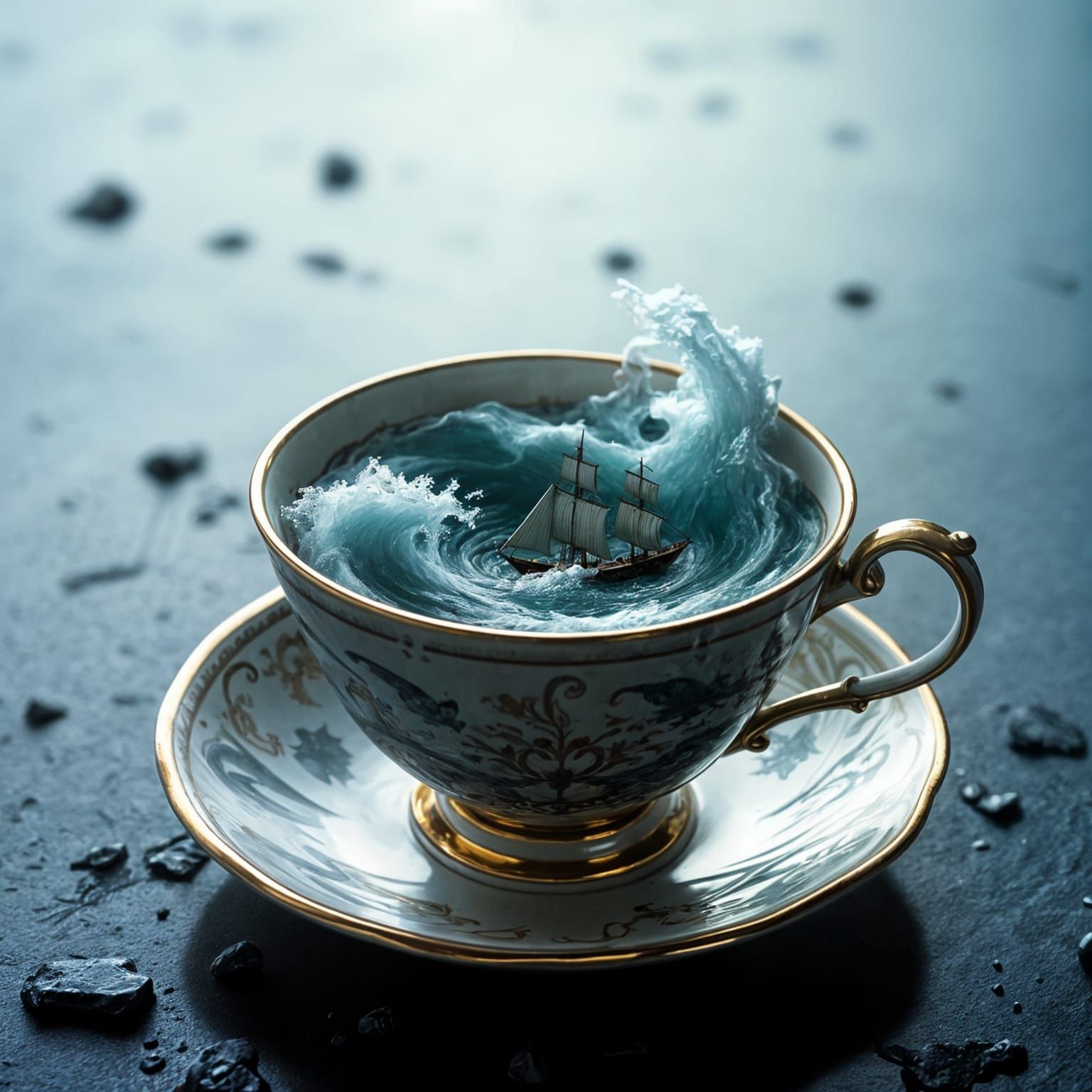 Storm in a teacup  by @Damaz
