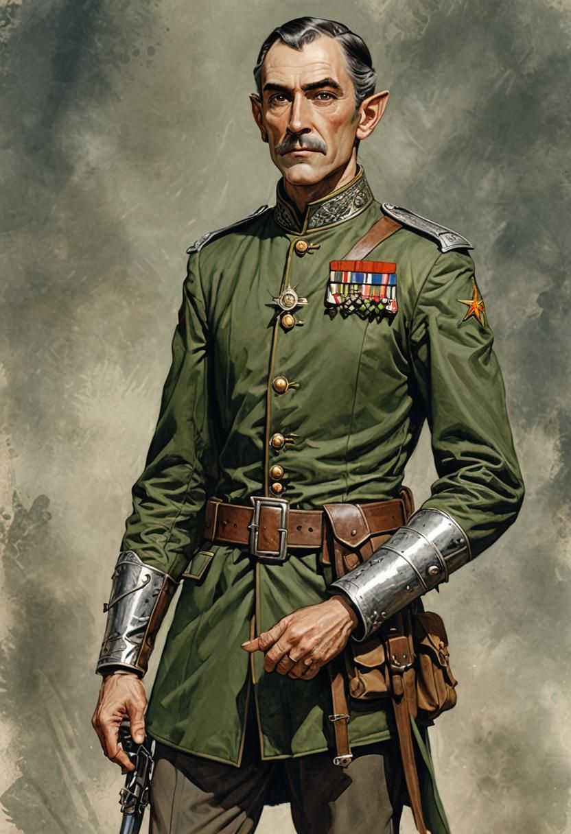 An Elven WW1 general