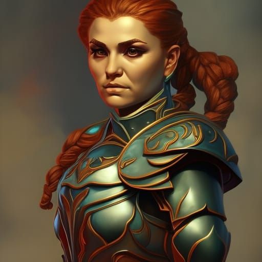 Woman Warrior 7 - AI Generated Artwork - NightCafe Creator