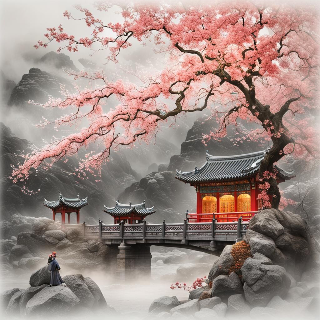 Four Seasons in Detailed Matte Painting