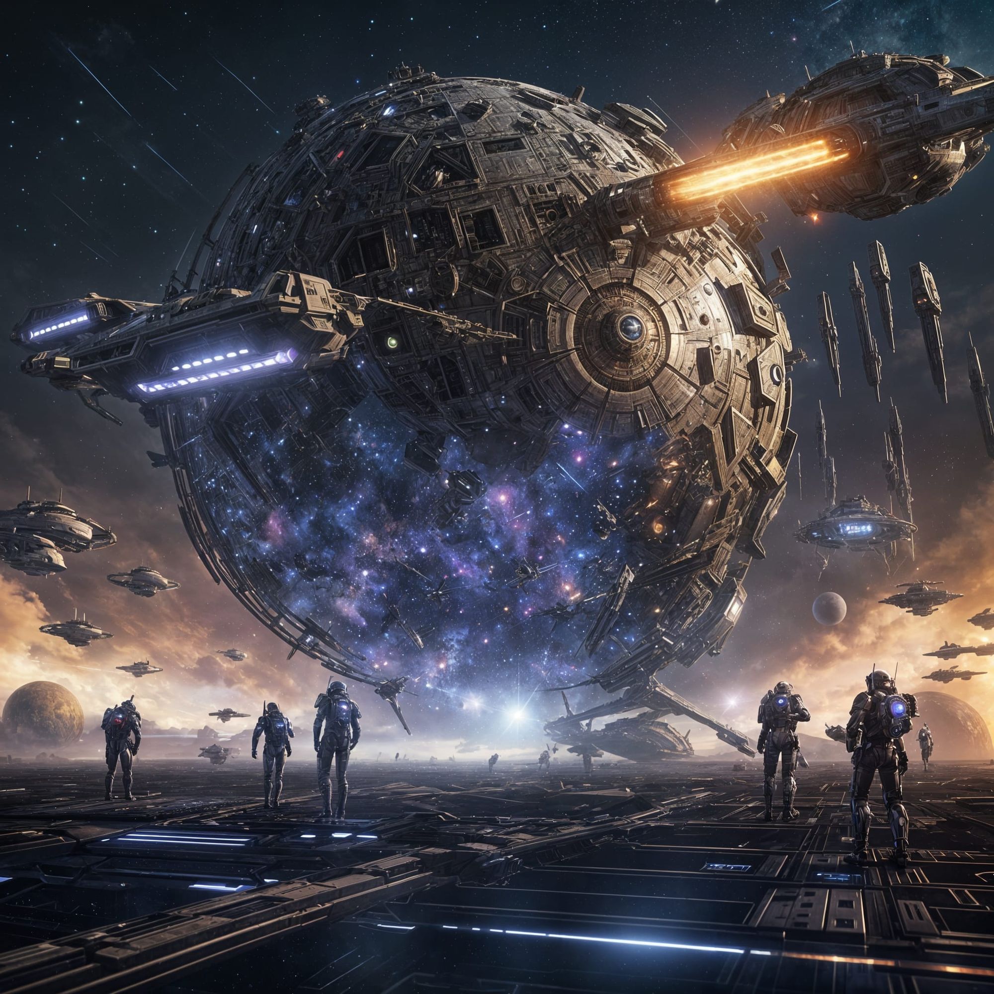 Damaged Dyson sphere