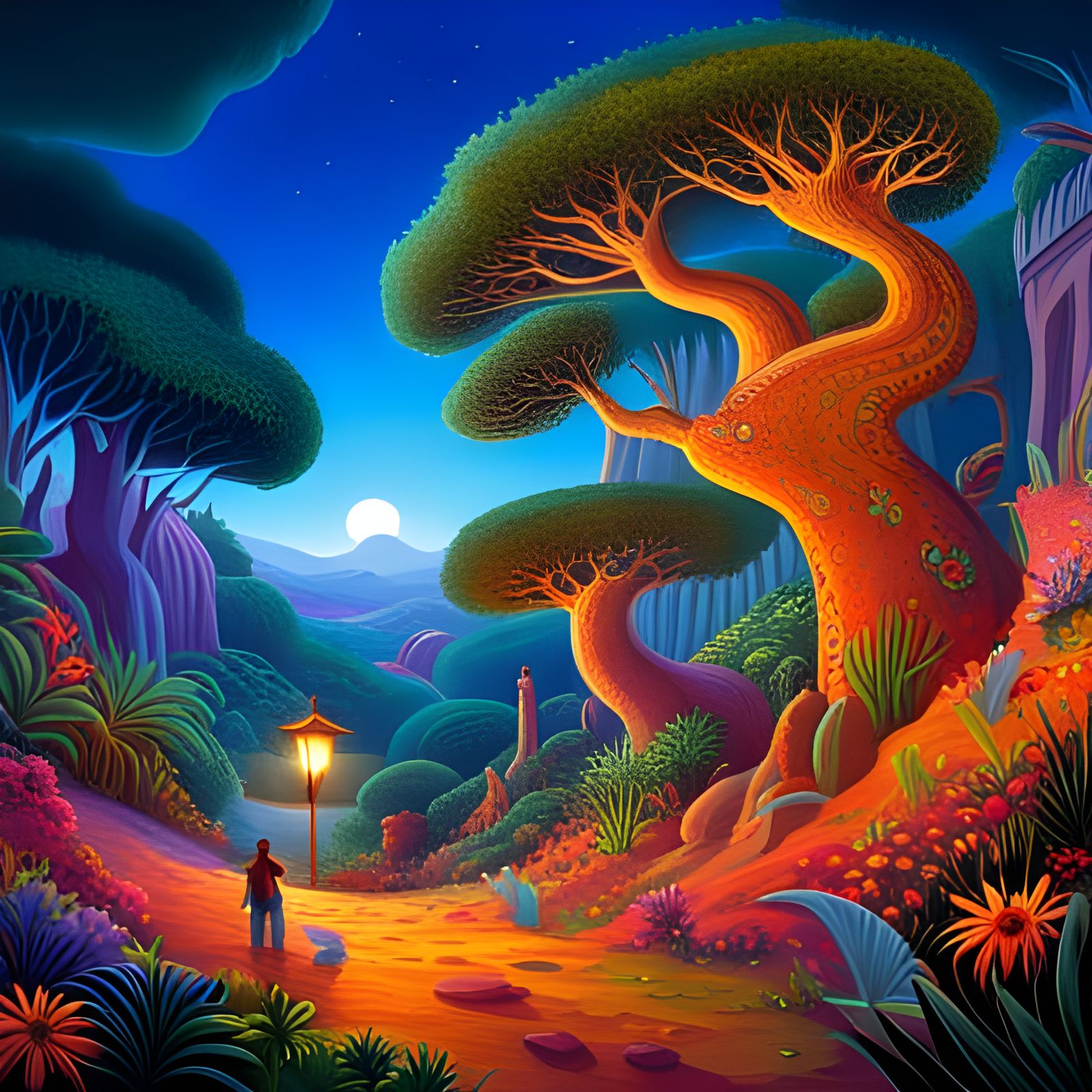 A whimsically planète... AI Generated Artwork NightCafe Creator