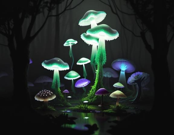 the land of jellyfish and toadstools. Epic cinematic brillia...