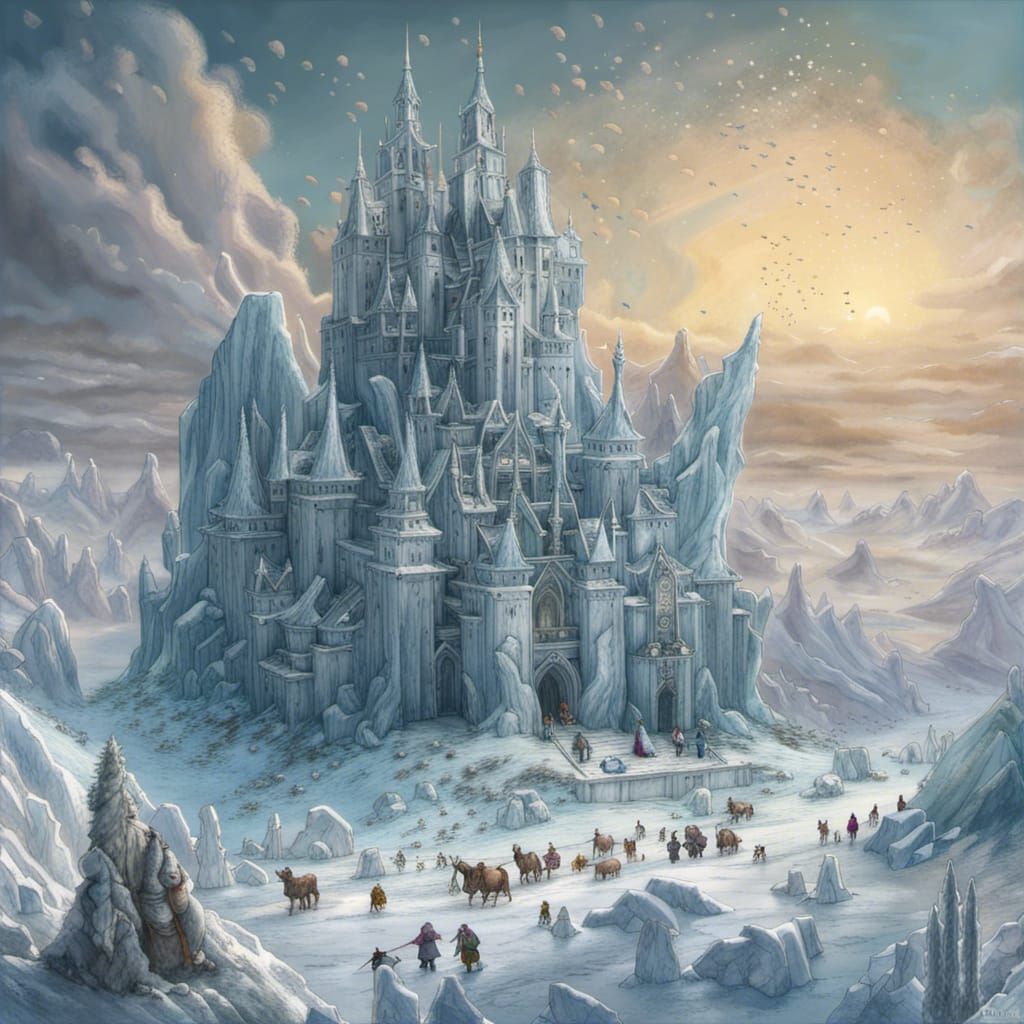 Ice Castle - Ai Generated Artwork - Nightcafe Creator