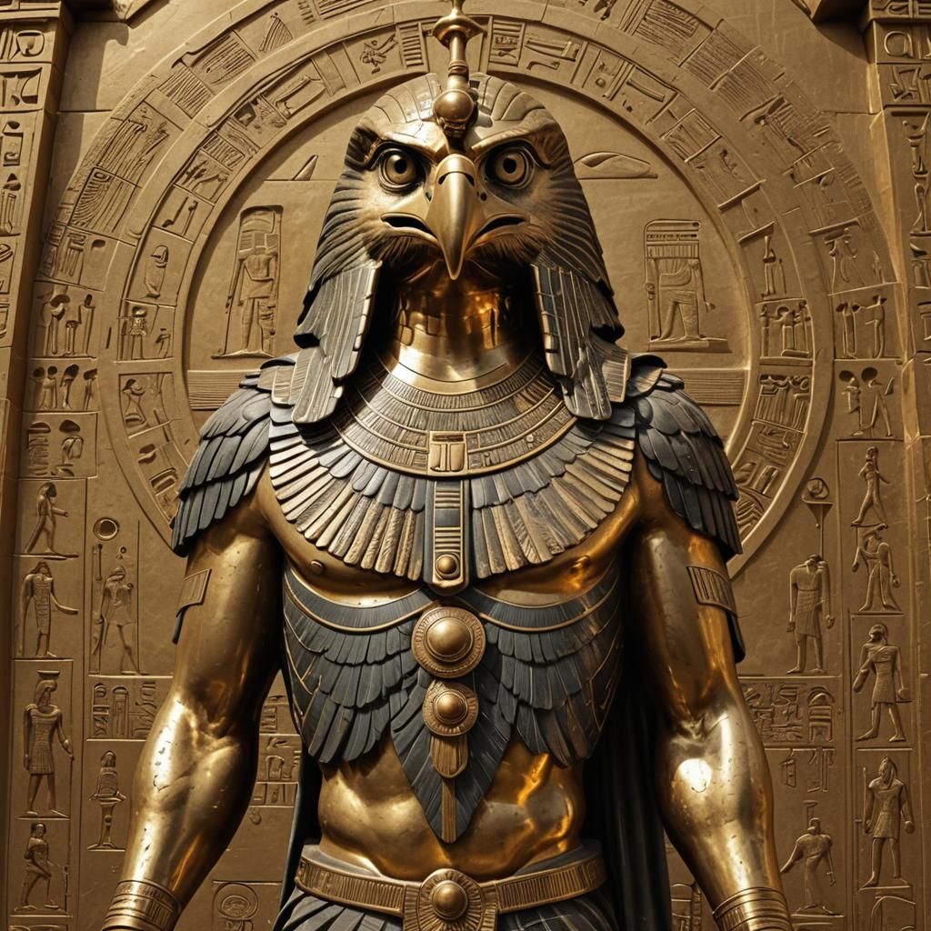 Ancient Egyptian Falcon God Horus