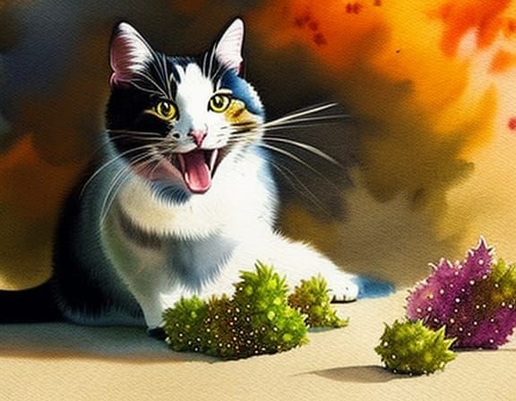 The cat and the catnip