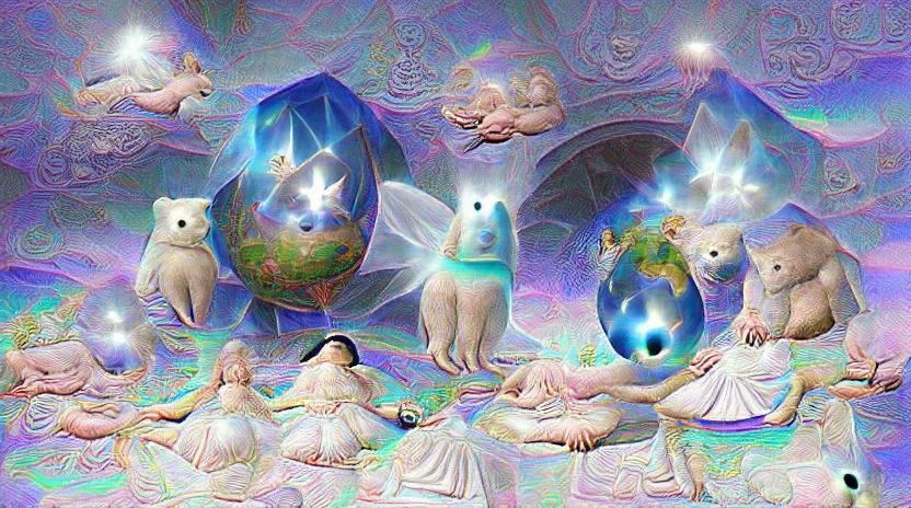 astral world inhabited by gentle celestial beings who bear n...