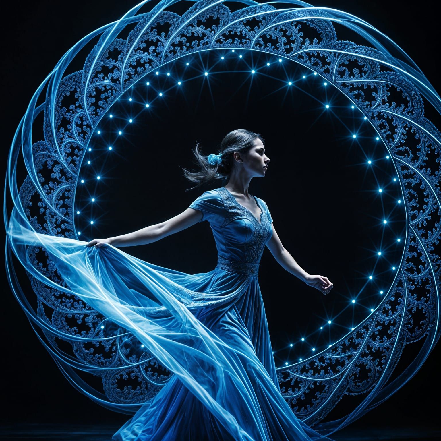 Blue Light Dancer