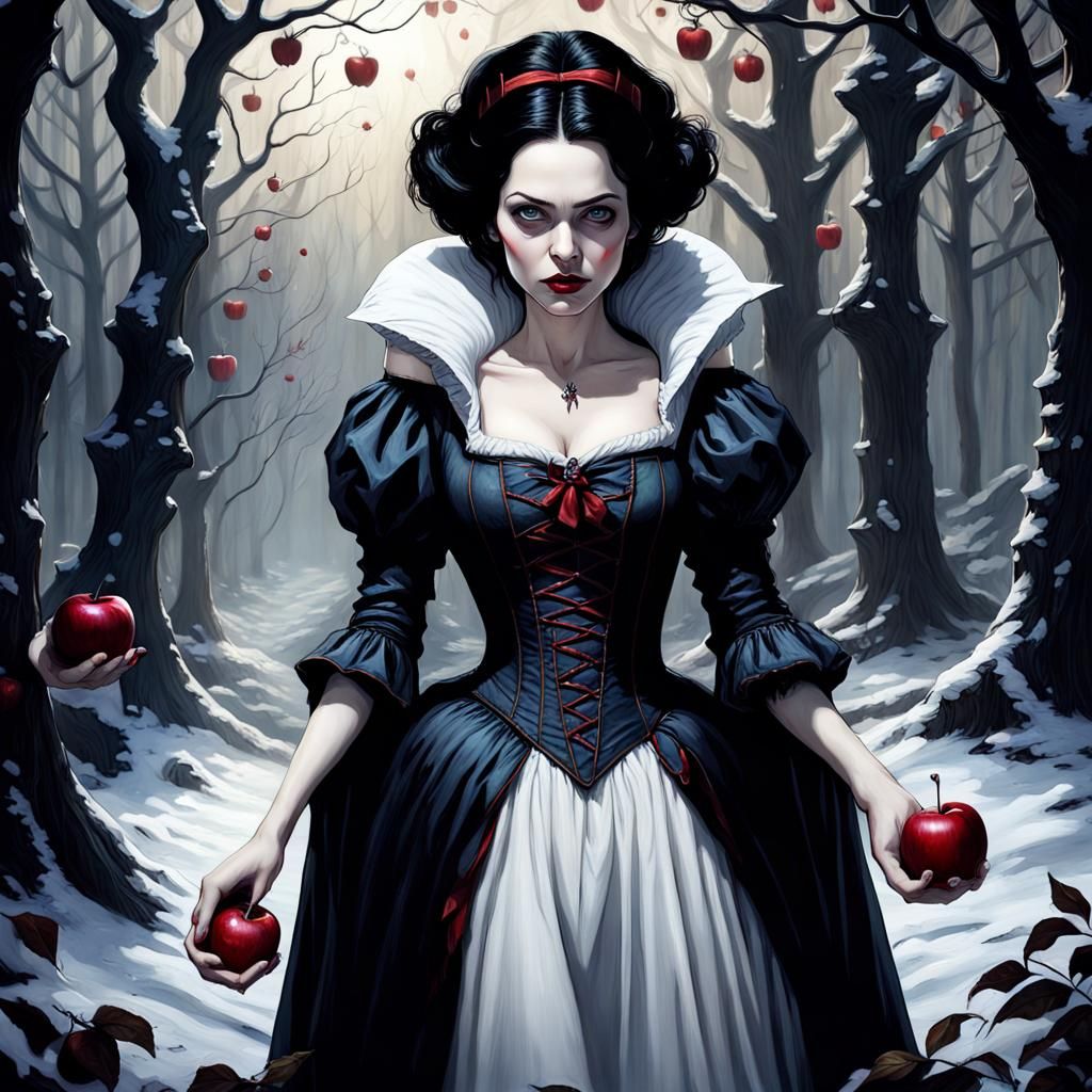 Mad Snow White - AI Generated Artwork - NightCafe Creator