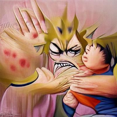 Your mom slapping you