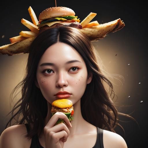 Fast Food Queen 2 AI Generated Artwork NightCafe Creator