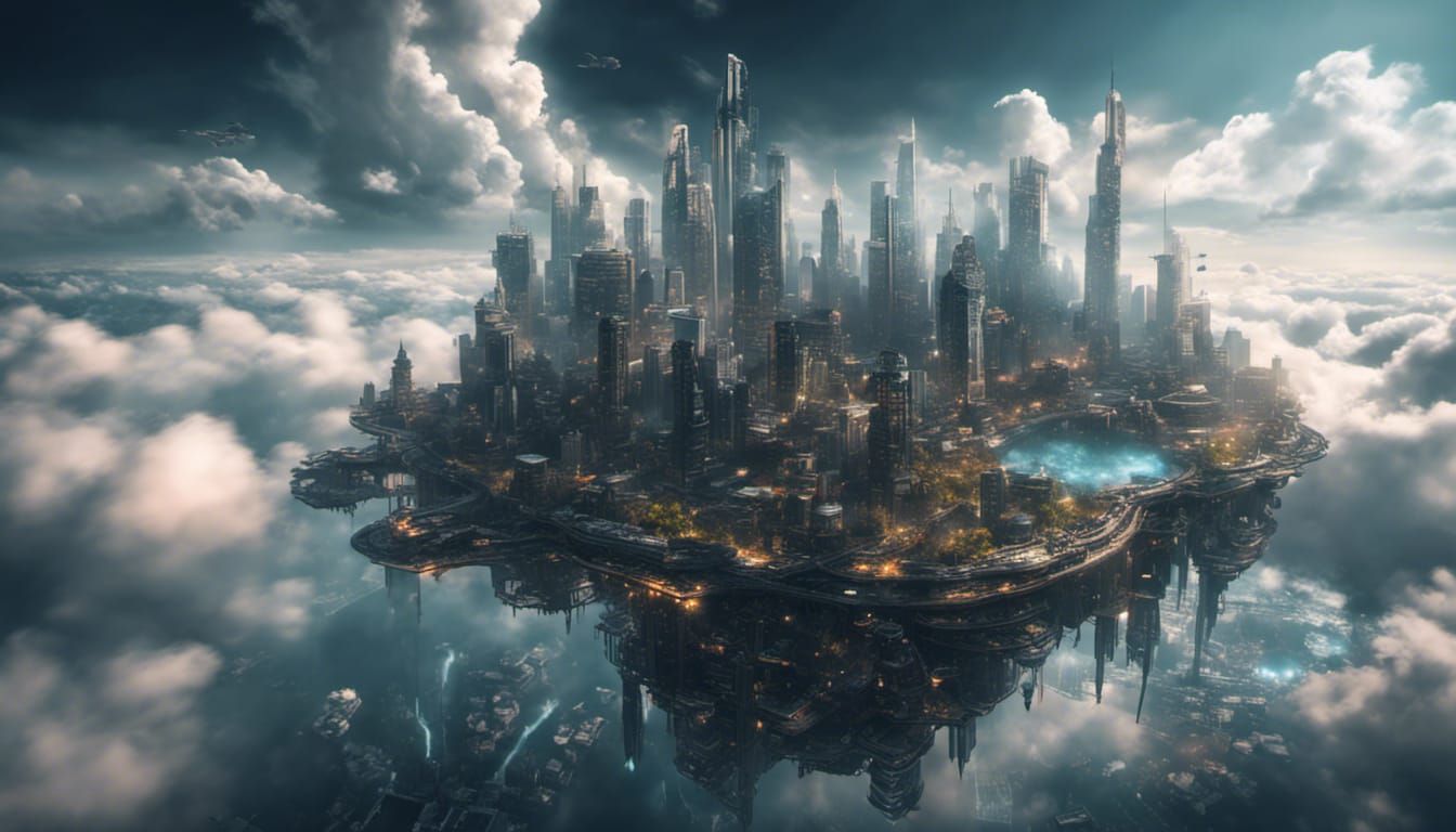 a futuristic city...  by @3P-Voltage