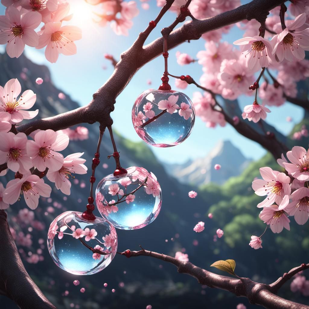 Cherries blossoming   by @Accidentalrage