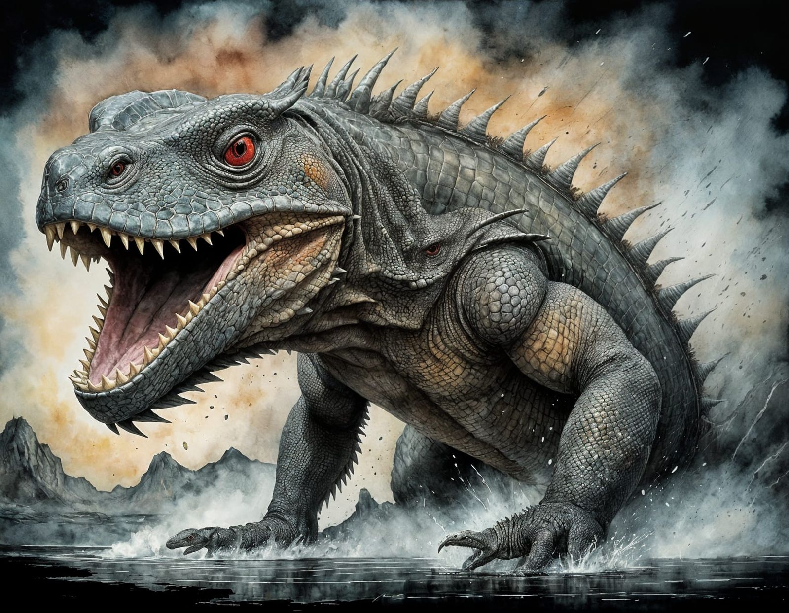 Komodo Dragon ready to take a Prey !