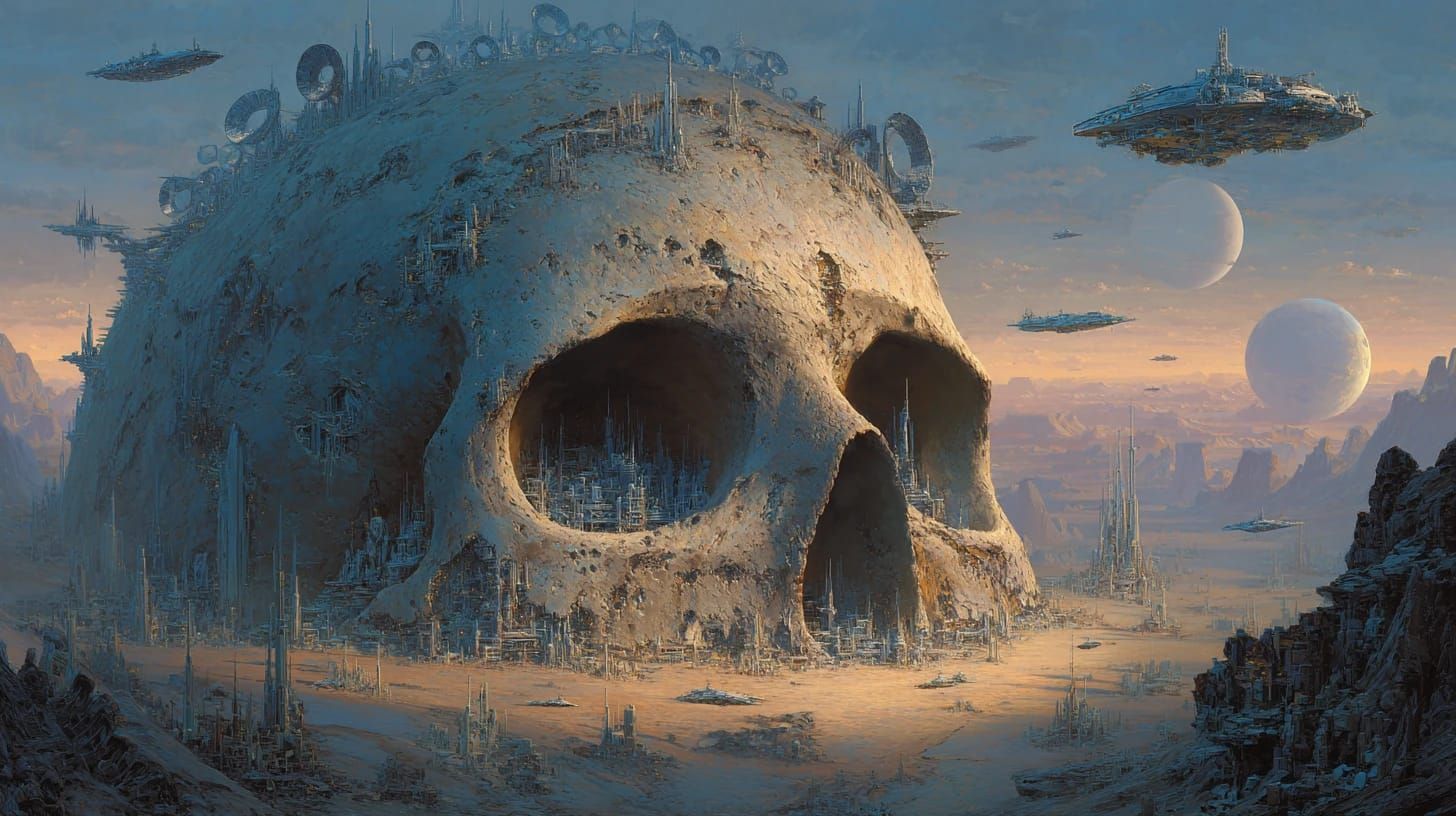 Skull of the Ancient Giants used as a Fortress