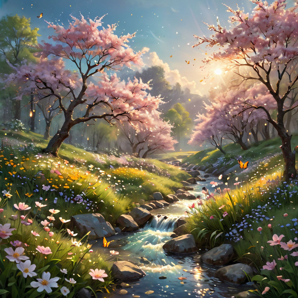 Spring Landscape  by @Rosemary