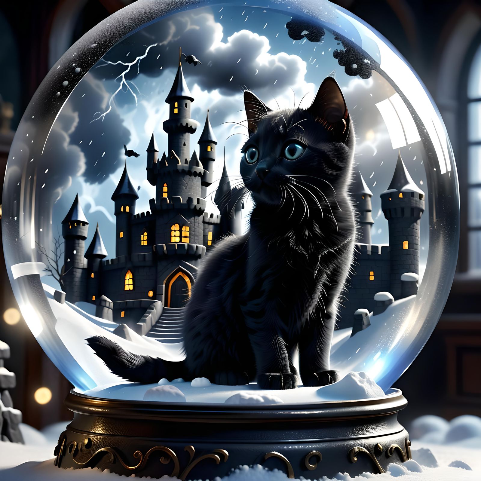 Snow Globe of Da Night Terror  by @Lisi