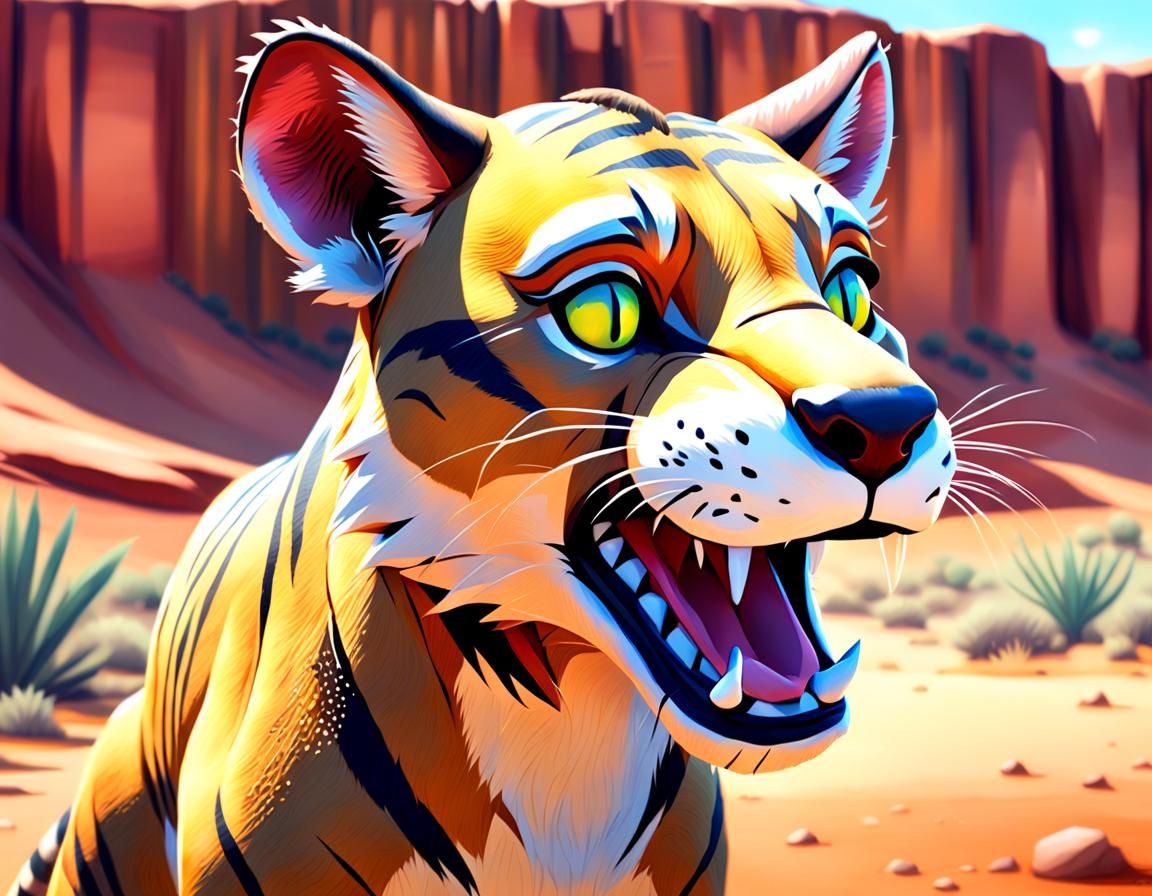 Tasmanian tiger - AI Generated Artwork - NightCafe Creator