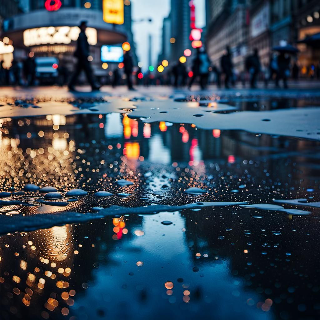 City rain  by @Mike Ritchie