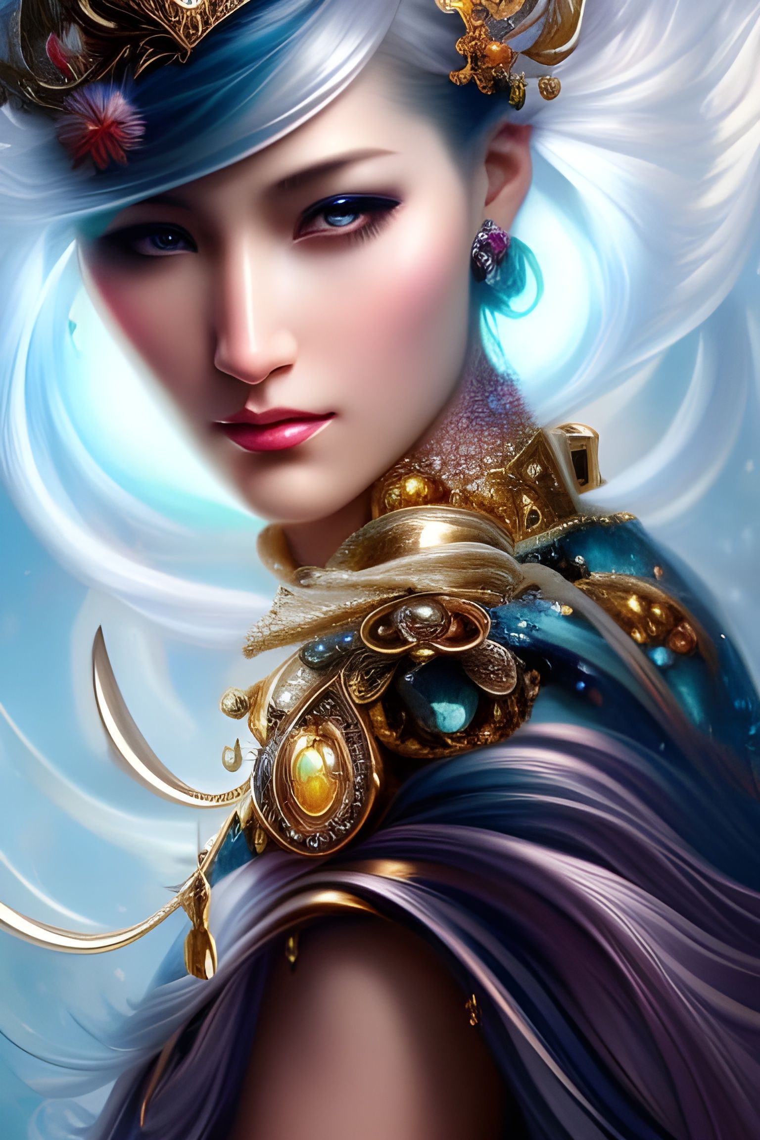 Sweeping Beauty AI Generated Artwork NightCafe Creator