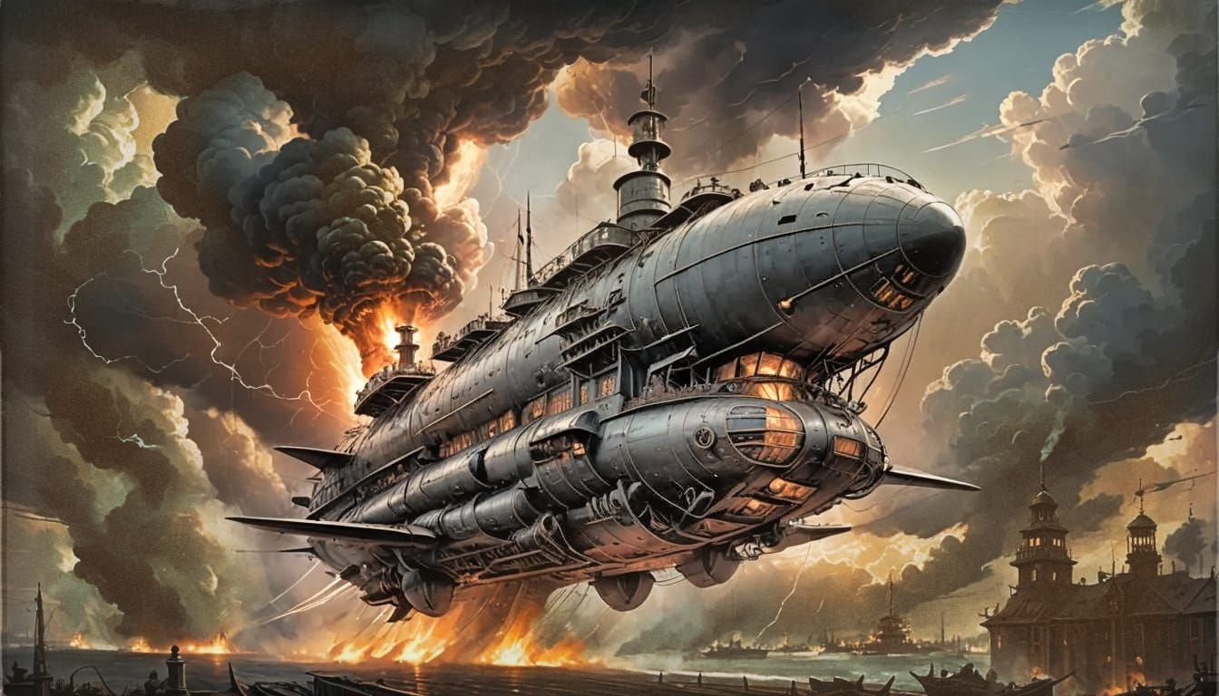 Crash landing Skyship