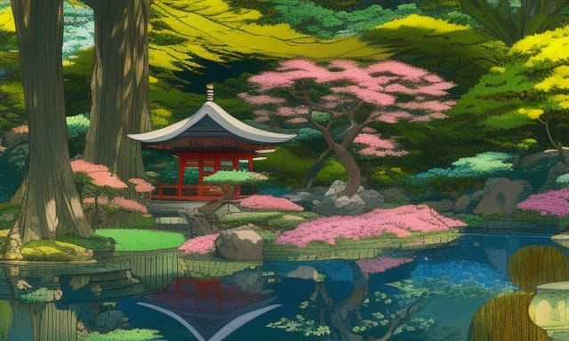 Japanese garden  by @Thee Midnyght Wryter