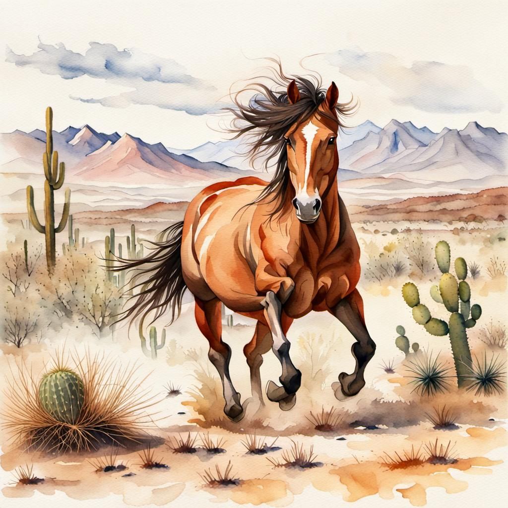 A wild stallion - AI Generated Artwork - NightCafe Creator