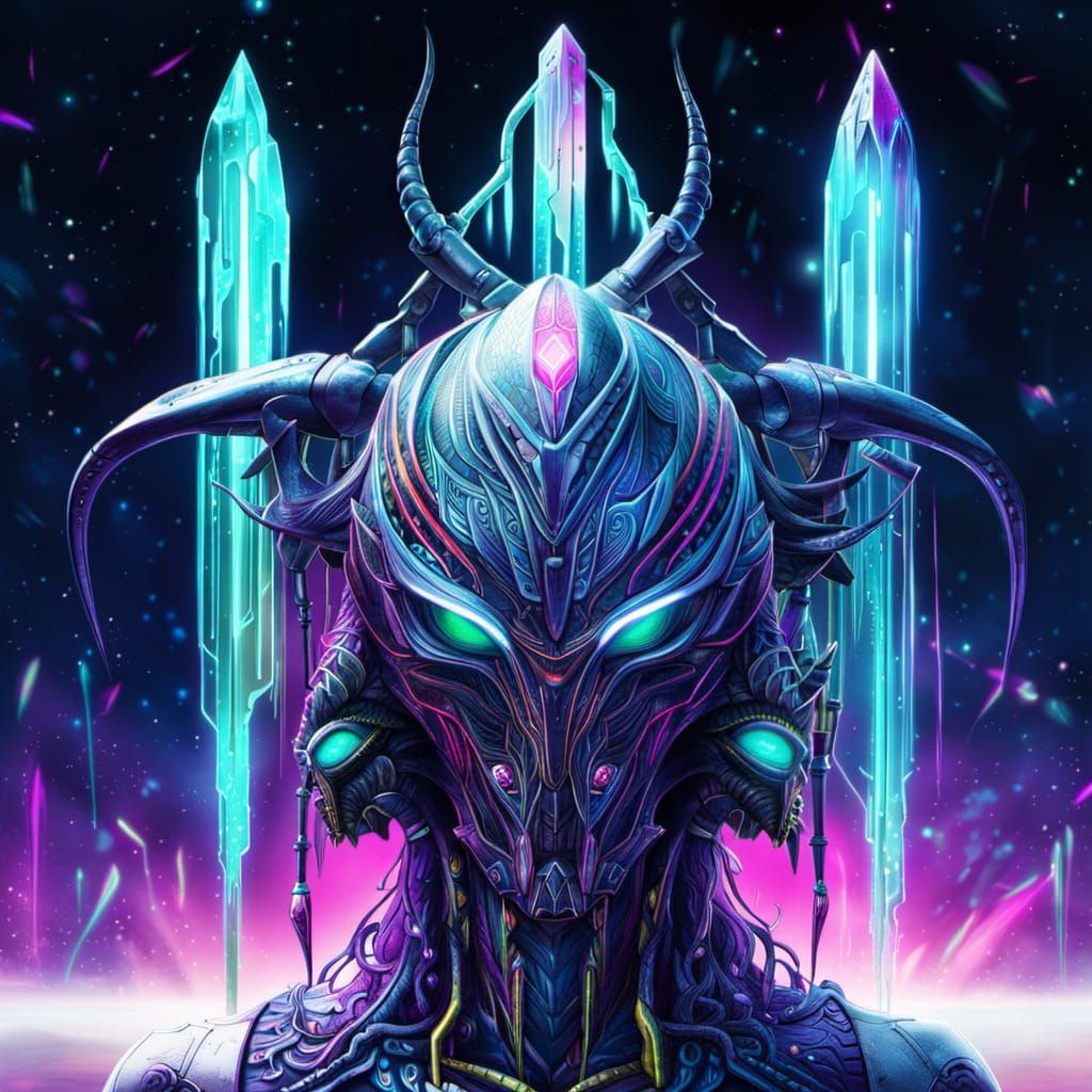 ice alien deity - AI Generated Artwork - NightCafe Creator