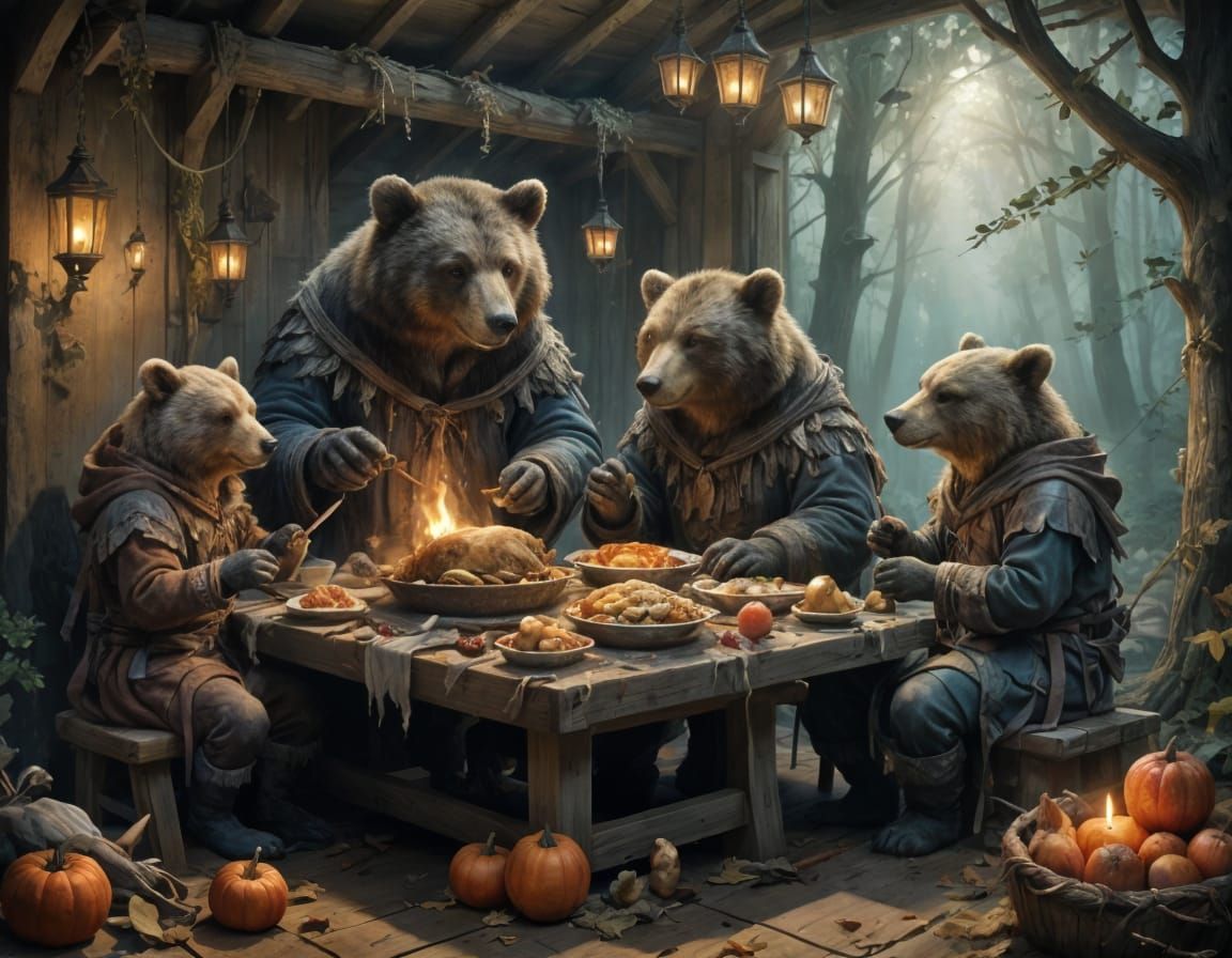 Woodland Thanksgiving  by @Maria