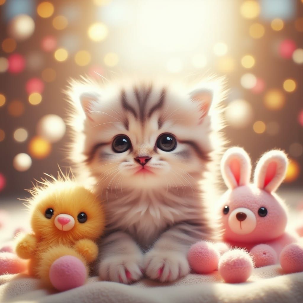 Cute adorable baby kitten fluffy <lora:Kitten cove:1.0> 
