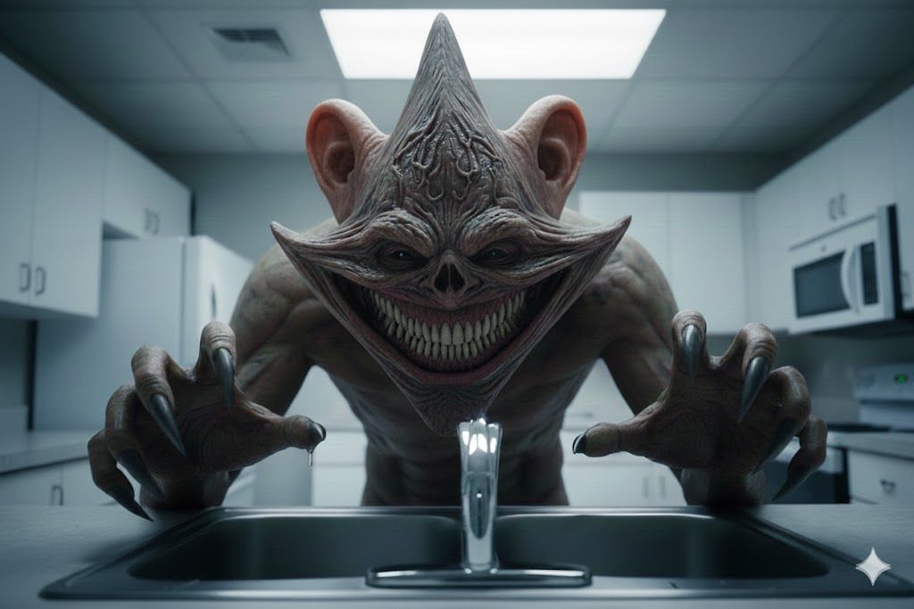 Terrifying real life pure evil smug demented face sleep para...