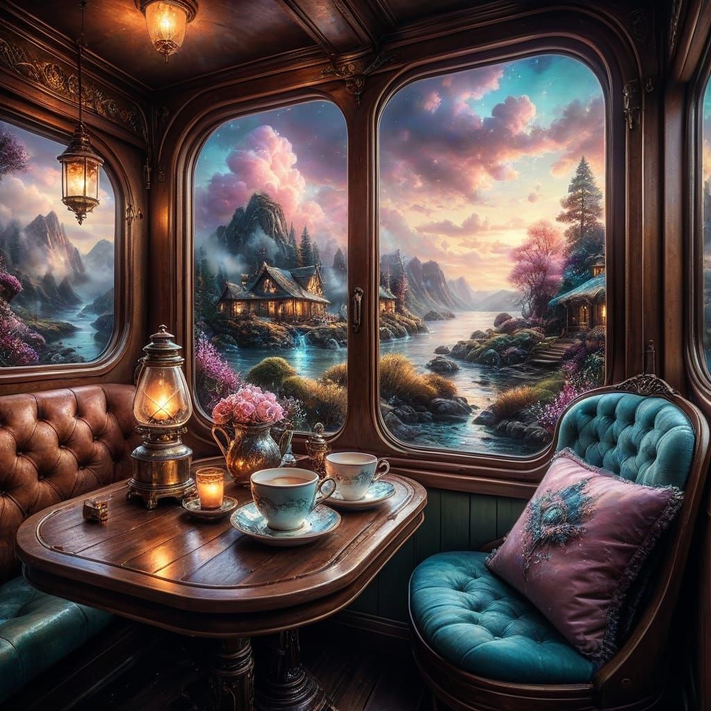 Nostalgic Train Journey 🚂☁️