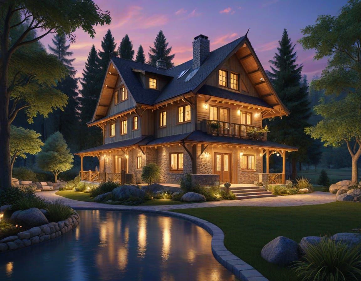 Cosmic Cityscape in Vibrant Color