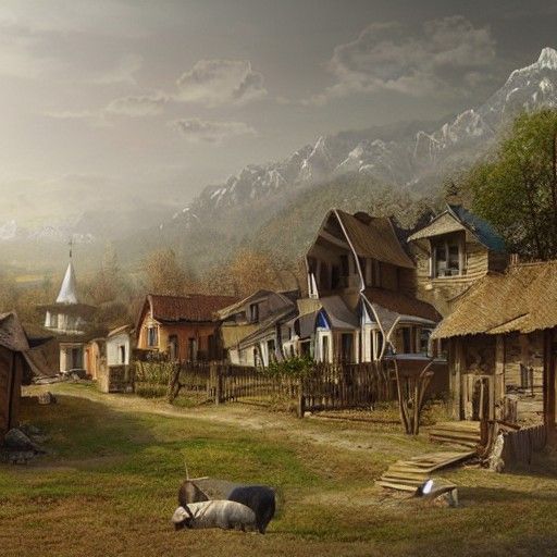 Modern Russian Village