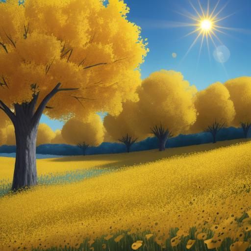 Landscape in Yellow  by @MsJak2u