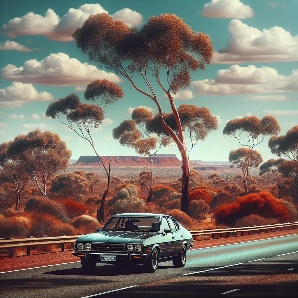 a Ford Falcon ED  by @ericde