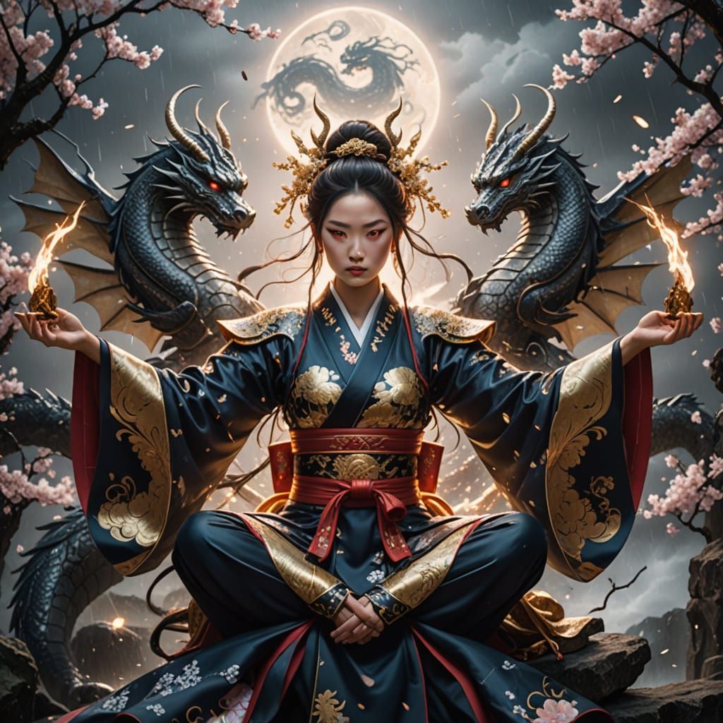 Tarokami
“Tarot god” — protector of the arcane balance, every move tied to fate and divination. 2