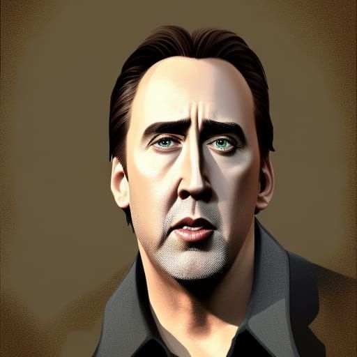 Nicholas Cage - AI Generated Artwork - NightCafe Creator