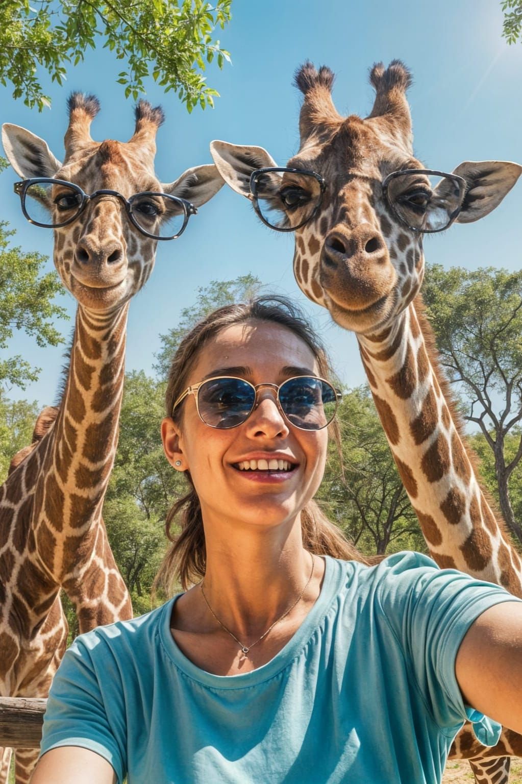 Portal to Another World: Create the illusion of a portal to a different setting in the background of an ordinary scene