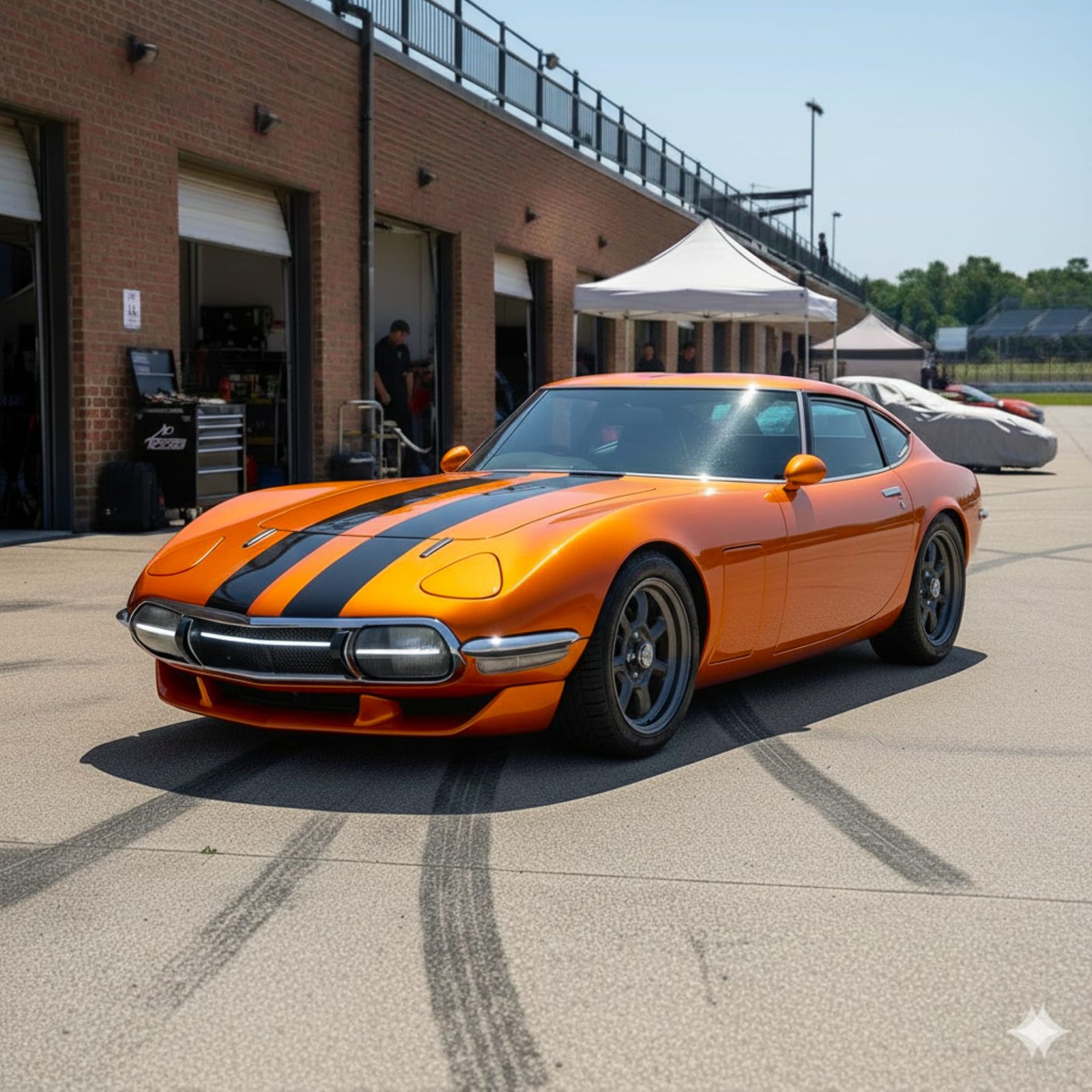 Toyota 2000GT, resto-mod, Gold