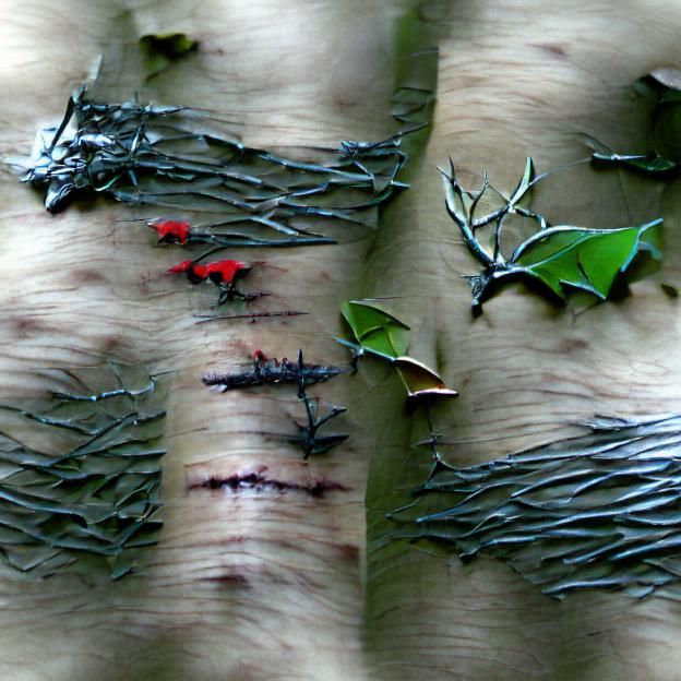 Forest of oak and ash and thorns