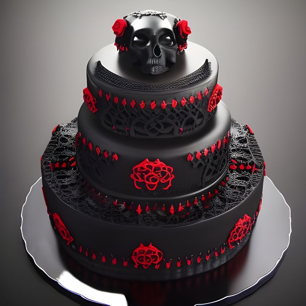 Goth Cakes - AI Generated Artwork - NightCafe Creator