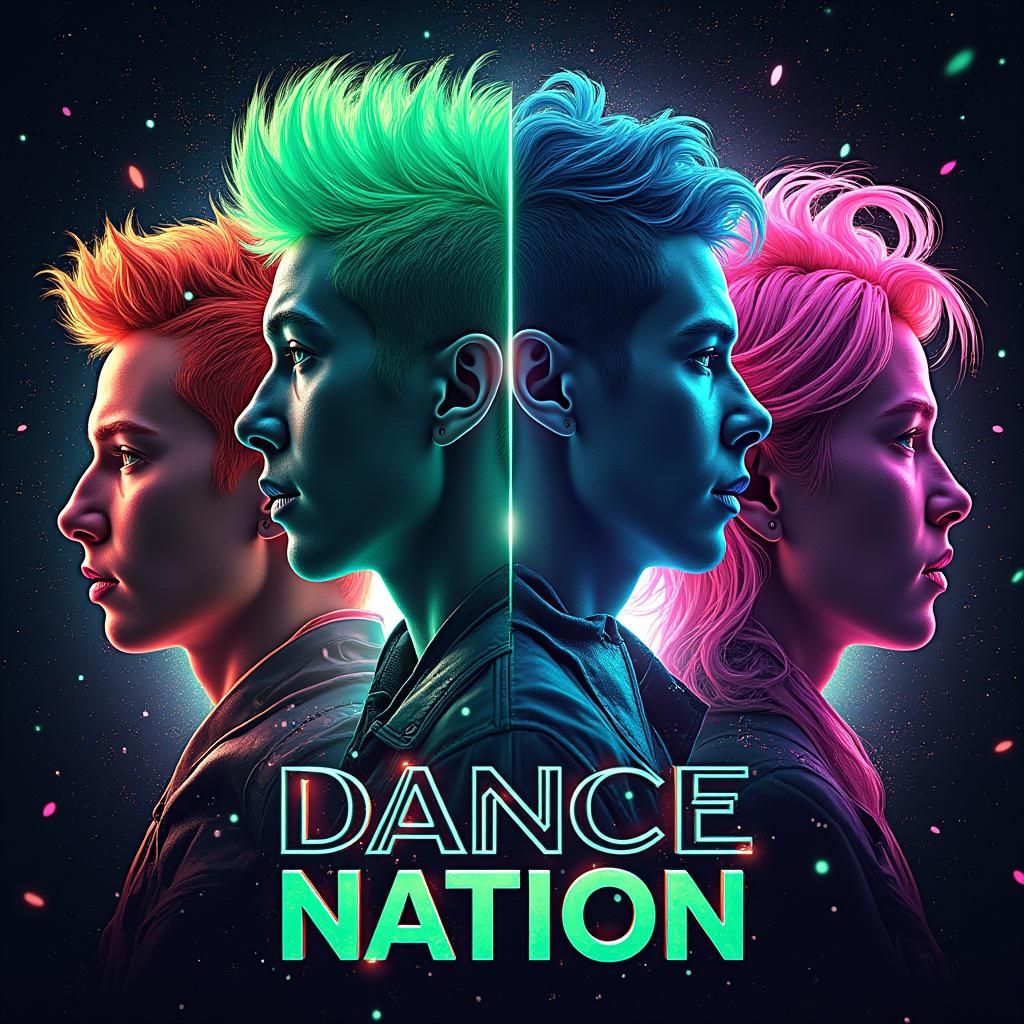 "Dance Nation" fictional album cover  by @North of Midnight